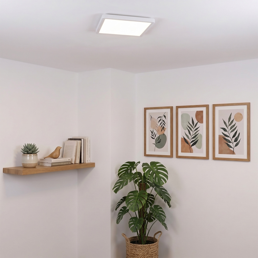 Brilagi - LED stropno svjetlo ESTELA SQUARE LED/24W/230V 31x31 cm bijela
