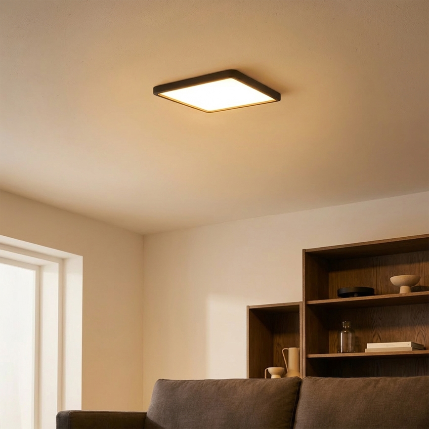 Brilagi - LED stropno svjetlo ESTELA SQUARE LED/24W/230V 31x31 cm crno