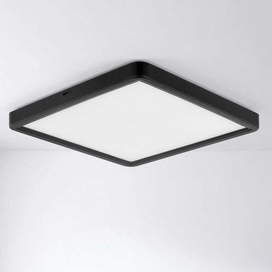 Brilagi - LED stropno svjetlo ESTELA SQUARE LED/24W/230V 31x31 cm crno