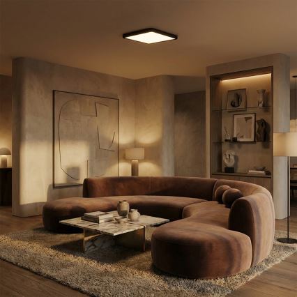 Brilagi - LED stropno svjetlo ESTELA SQUARE LED/24W/230V 31x31 cm crno