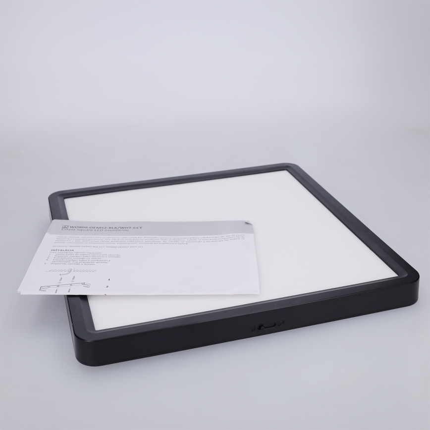 Brilagi - LED stropno svjetlo ESTELA SQUARE LED/24W/230V 31x31 cm crno