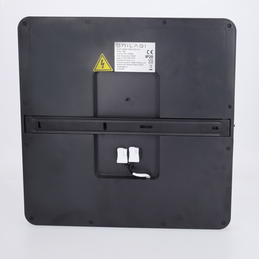 Brilagi - LED stropno svjetlo ESTELA SQUARE LED/24W/230V 31x31 cm crno