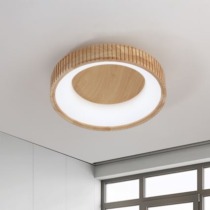 Brilagi - LED stropna svjetiljka FALCON WOOD MODERN LED/30W/230V 3000/4000/6000K Ø 45 cm drvo