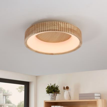 Brilagi - LED stropna svjetiljka FALCON WOOD MODERN LED/30W/230V 3000/4000/6000K Ø 45 cm drvo