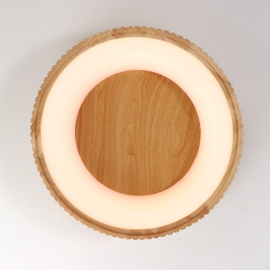 Brilagi - LED stropna svjetiljka FALCON WOOD MODERN LED/30W/230V 3000/4000/6000K Ø 45 cm drvo