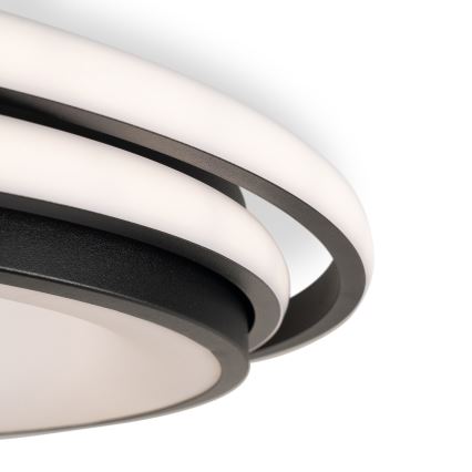 BRILAGI - LED stropna svjetiljka FLARE s mogućnošću prigušivanja LED/84W/230V 3000-6000K 47x51 cm crna + daljinski upravljač