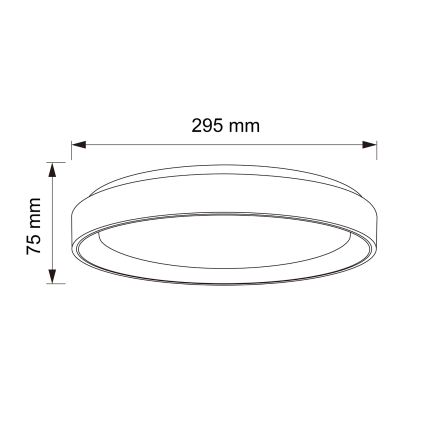 Brilagi - LED stropno svjetlo FLOCO LED/24W/230V, promjer 30 cm, drveni dekor/bijela