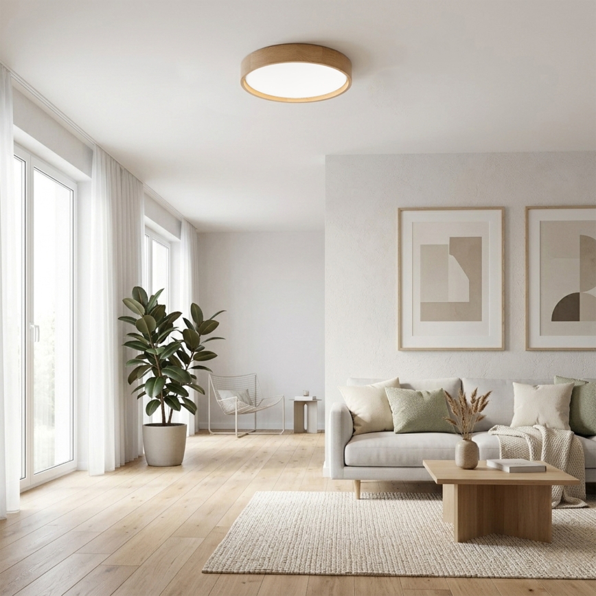 Brilagi - LED stropno svjetlo MANAROLA PLAIN LED/24W/230V 4000K promjer 41 cm hrast