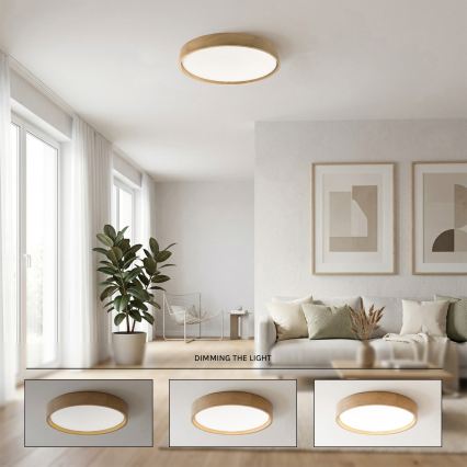 Brilagi - LED dimabilna stropna svjetiljka MANAROLA SMART STARS LED/36W/230V 3000-6000K Wi-Fi Tuya Beacon, promjer 51 cm + daljinski upravljač