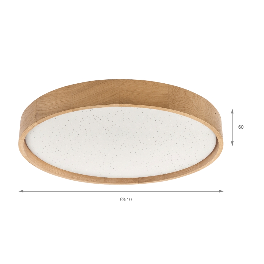 Brilagi - LED dimabilna stropna svjetiljka MANAROLA SMART STARS LED/36W/230V 3000-6000K Wi-Fi Tuya Beacon, promjer 51 cm + daljinski upravljač
