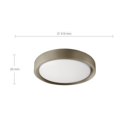 Brilagi - LED stropno svjetlo MATTEO LED/24W/230V Ø 31 cm taupe