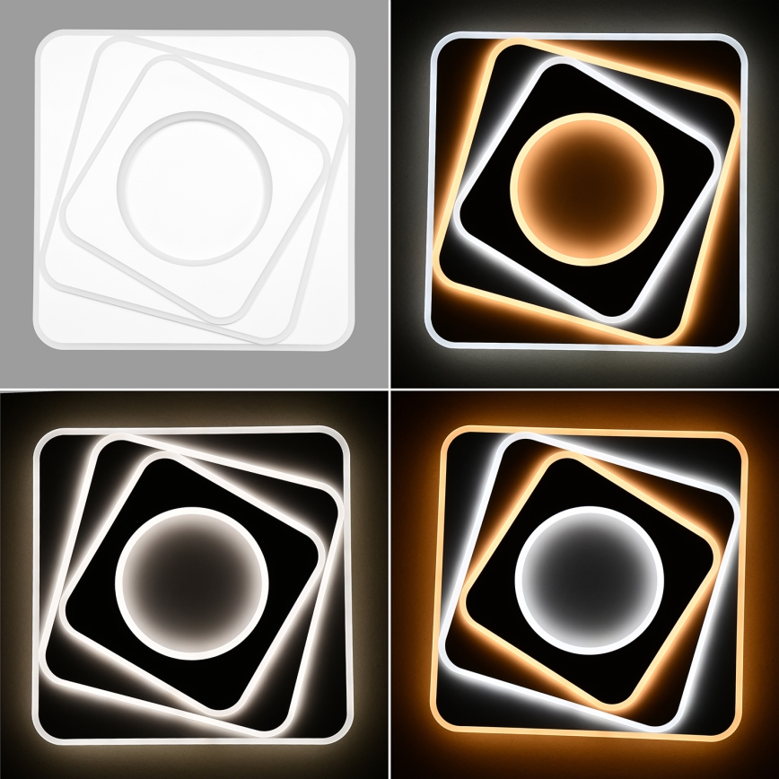 Brilagi - LED stropna svjetiljka s prigušivanjem MODERN LED/100W/230V 2700-6500K 48x48 cm + daljinski upravljač