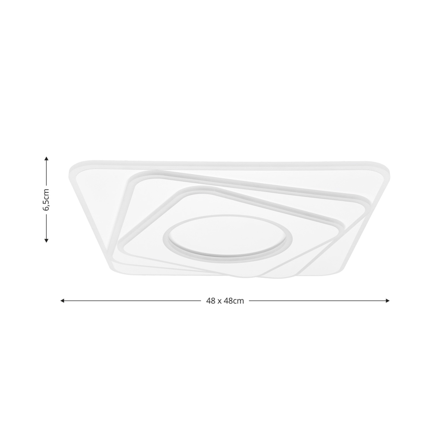 Brilagi - LED stropna svjetiljka s prigušivanjem MODERN LED/100W/230V 2700-6500K 48x48 cm + daljinski upravljač