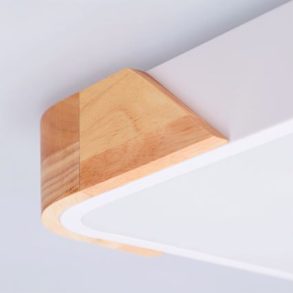 Brilagi - LED stropno svjetlo PILANA LED/24W/230V hrast/bijela 32x32 cm