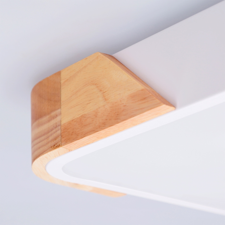 Brilagi - LED stropno svjetlo PILANA LED/24W/230V hrast/bijela 32x32 cm