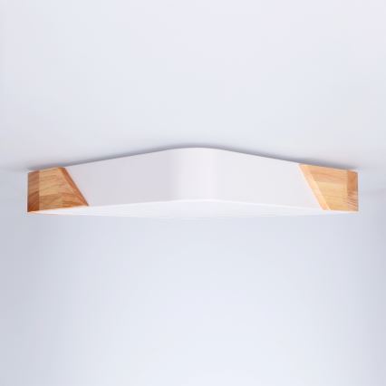 Brilagi - LED stropno svjetlo PILANA LED/24W/230V hrast/bijela 32x32 cm