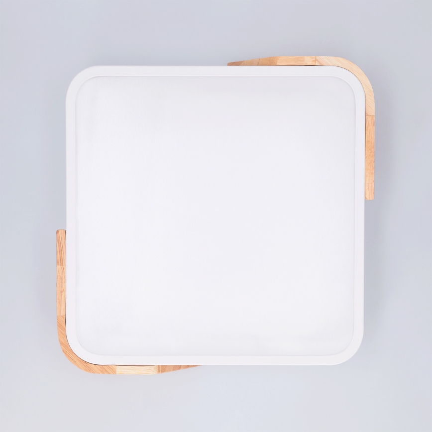 Brilagi - LED stropno svjetlo PILANA LED/24W/230V hrast/bijela 32x32 cm