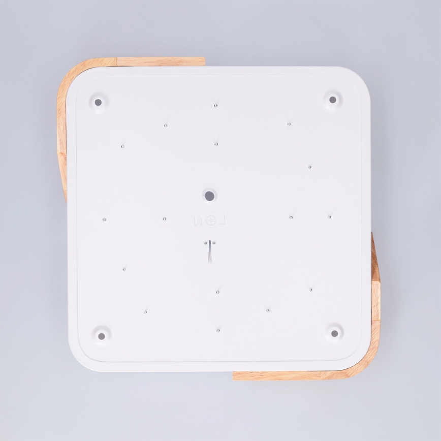 Brilagi - LED stropno svjetlo PILANA LED/24W/230V hrast/bijela 32x32 cm