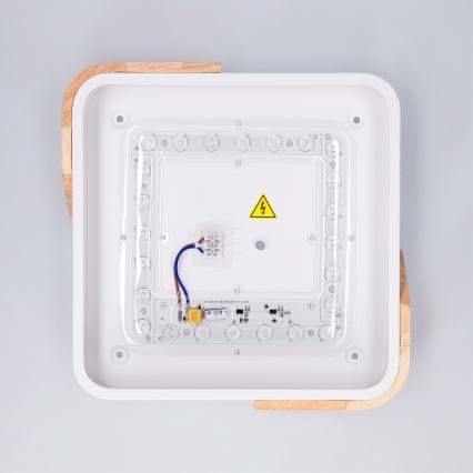 Brilagi - LED stropno svjetlo PILANA LED/24W/230V hrast/bijela 32x32 cm
