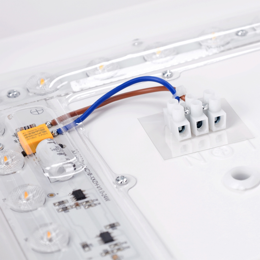 Brilagi - LED stropno svjetlo PILANA LED/24W/230V hrast/crna 32x32 cm
