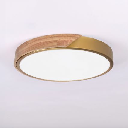 BRILAGI - LED stropno svjetlo PILANA LED/24W/230V hrast/zlatna Ø 30 cm
