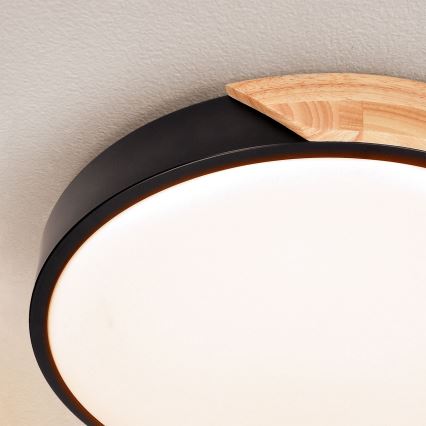 Brilagi - LED stropna svjetiljka s prigušivanjem PILANA LED/48W/230V 3000-6500K hrast promjer 40 cm + daljinski upravljač