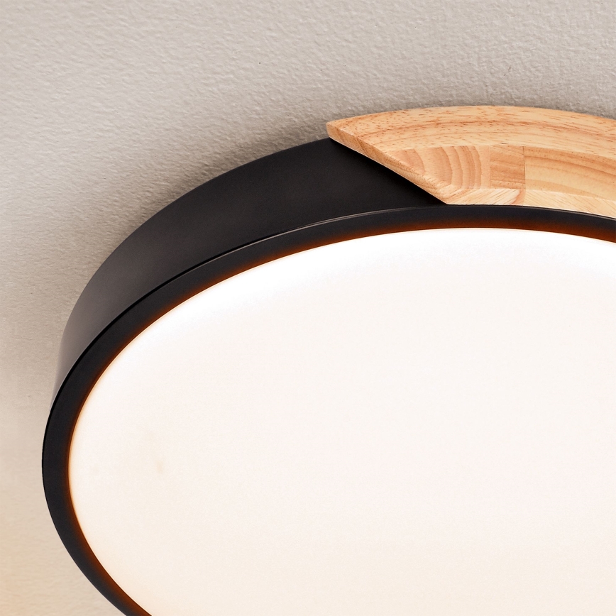 Brilagi - LED stropna svjetiljka s prigušivanjem PILANA LED/48W/230V 3000-6500K hrast promjer 40 cm + daljinski upravljač