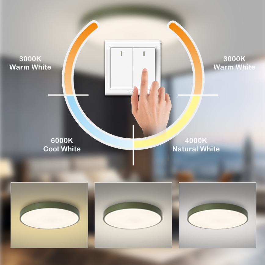 Brilagi - LED stropno svjetlo POOL LED/100W/230V 3000/4000/6000K Ø 80 cm, zelena