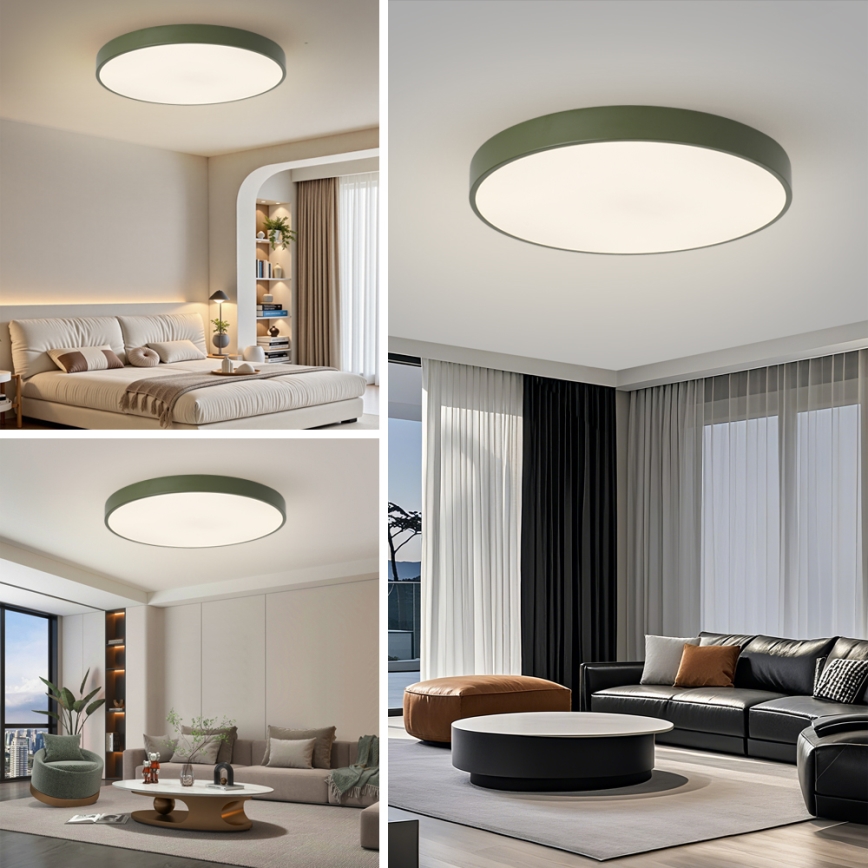 Brilagi - LED stropno svjetlo POOL LED/100W/230V 3000/4000/6000K Ø 80 cm, zelena