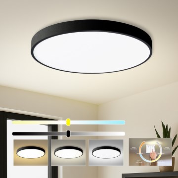 Brilagi - LED stropno svjetlo POOL LED/100W/230V 3000/4000/6000K, promjer 80 cm, crne boje