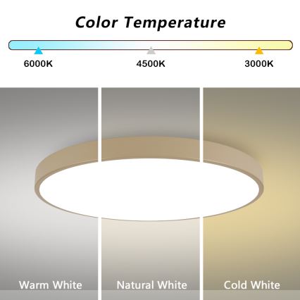 Brilagi - LED stropna svjetiljka POOL LED/128W/230V 3000/4000/6000K promjer 100 cm bež