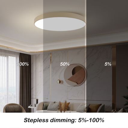 Brilagi - LED stropna svjetiljka POOL LED/128W/230V 3000/4000/6000K promjer 100 cm bež