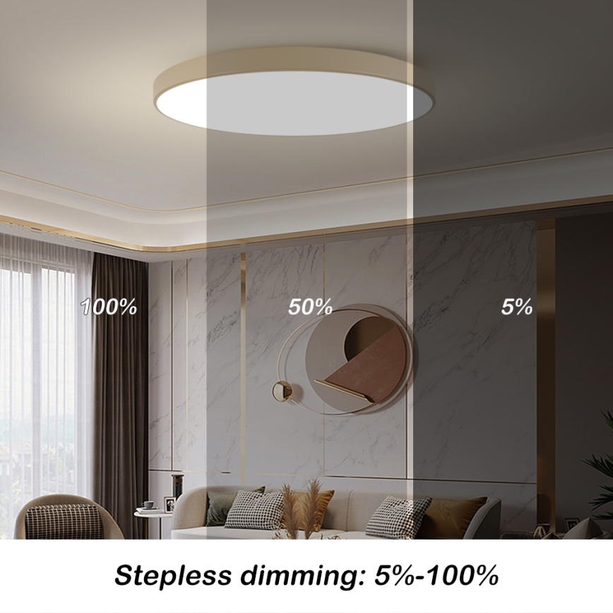 Brilagi - LED stropna svjetiljka POOL LED/180W/230V 3000/4000/6000K Ø 120 cm bež