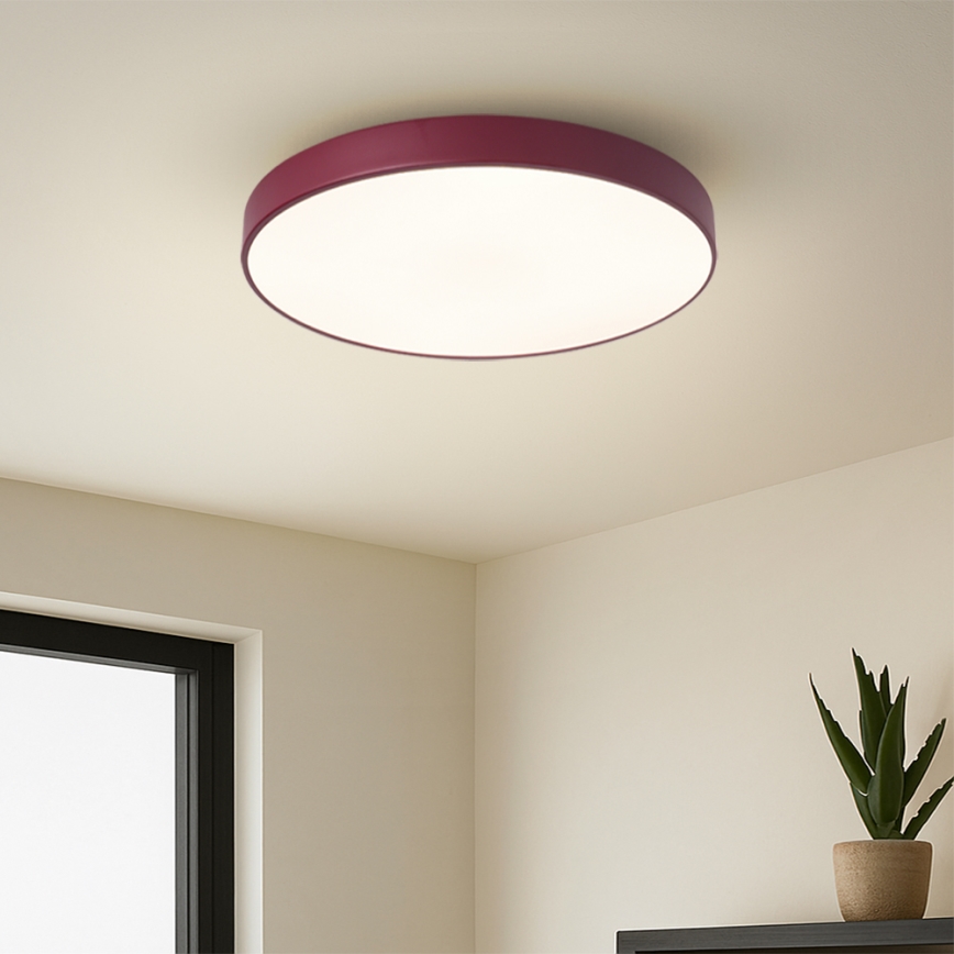 Brilagi - LED stropna svjetiljka POOL LED/48W/230V 3000/4000/6000K Ø 40 cm bordo