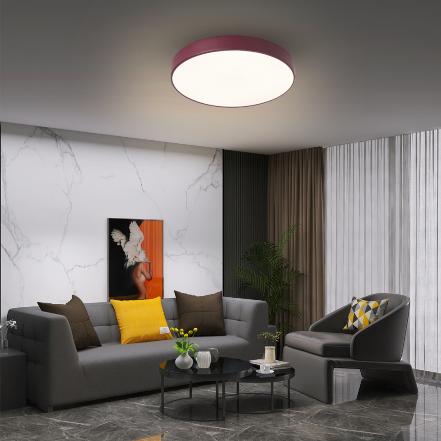 Brilagi - LED stropna svjetiljka POOL LED/48W/230V 3000/4000/6000K Ø 40 cm bordo