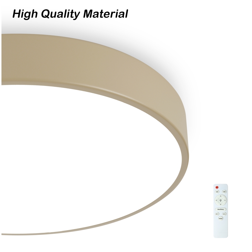 Brilagi - LED prigušivač stropno svjetlo POOL LED/48W/230V 3000-6000K promjer 40 cm bež + daljinski upravljač