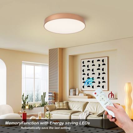 Brilagi - LED stropna svjetiljka s prigušivanjem POOL LED/60W/230V 3000-6000K Ø 50 cm brončana + daljinski upravljač