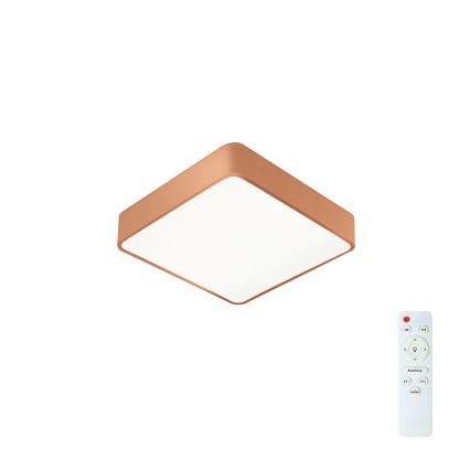 Brilagi - stropna LED svjetiljka s mogućnošću prigušivanja POOL SQUARE LED/36W/230V 3000-6000K 40x40 cm brončana + daljinski upravljač