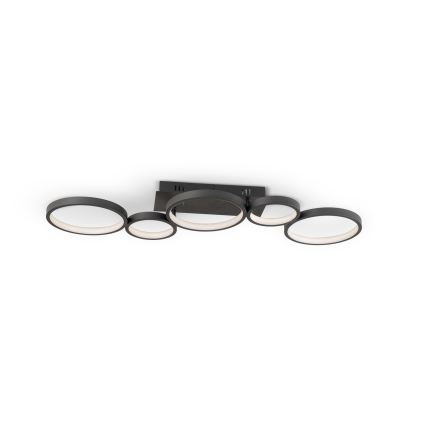 Brilagi - LED prigušiva stropna svjetiljka RINGO LED/34W/230V 3000-6000K 28x84 cm crna + daljinski upravljač
