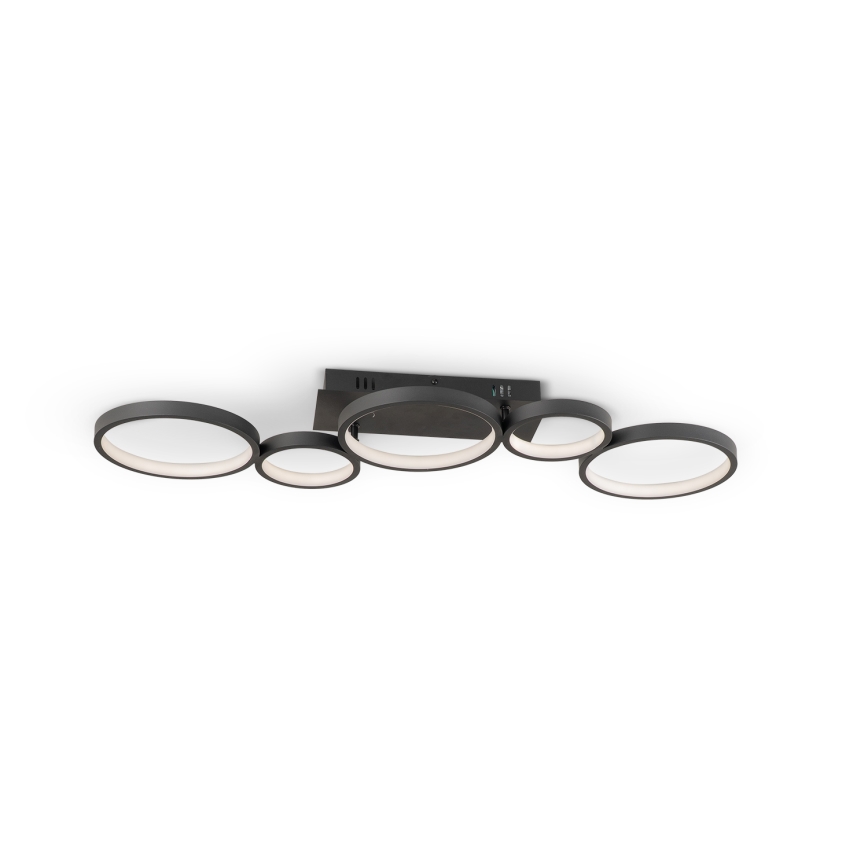 Brilagi - LED prigušiva stropna svjetiljka RINGO LED/34W/230V 3000-6000K 28x84 cm crna + daljinski upravljač