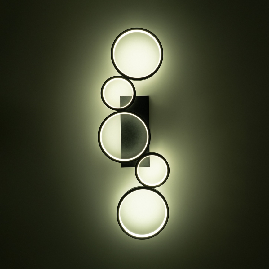 Brilagi - LED prigušiva stropna svjetiljka RINGO LED/34W/230V 3000-6000K 28x84 cm crna + daljinski upravljač
