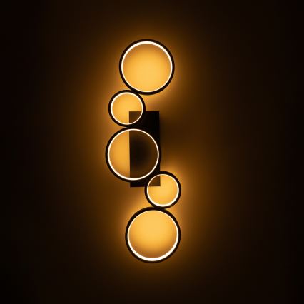Brilagi - LED prigušiva stropna svjetiljka RINGO LED/34W/230V 3000-6000K 28x84 cm crna + daljinski upravljač