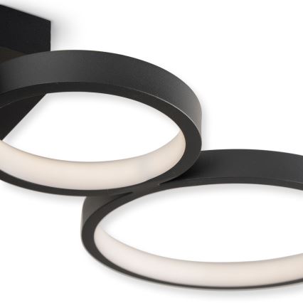 Brilagi - LED prigušiva stropna svjetiljka RINGO LED/34W/230V 3000-6000K 28x84 cm crna + daljinski upravljač