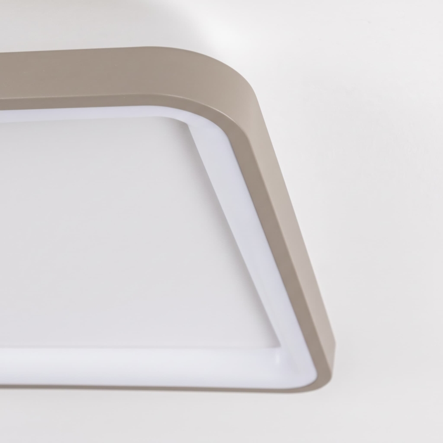 BRILAGI - LED Prigušivo stropno svjetlo FALCON SLIM LED/50W/230V 3000-6500K 50x50 cm bijela/bež + daljinski upravljač