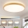 Brilagi - LED stropno svjetlo s mogućnošću prigušivanja GLASS POOL DOUBLE LED/80W/230V 3000-6000K 60 cm drveni dekor + daljinski upravljač