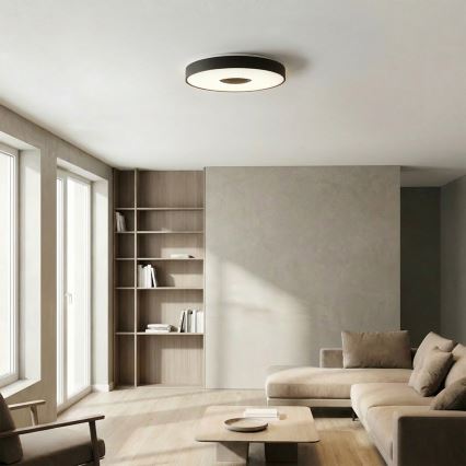 Brilagi - LED prigušivo stropno svjetlo JAMIS LED/48W/230V 3000-6500K Ø 39 cm crno + daljinski upravljač