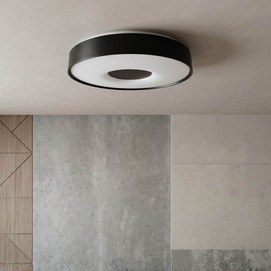 Brilagi - LED prigušivo stropno svjetlo JAMIS LED/48W/230V 3000-6500K Ø 39 cm crno + daljinski upravljač