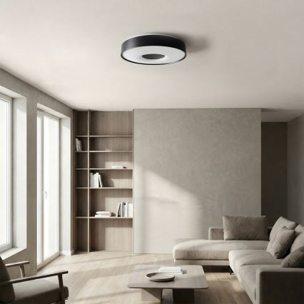 Brilagi - LED prigušivo stropno svjetlo JAMIS LED/48W/230V 3000-6500K Ø 39 cm crno + daljinski upravljač