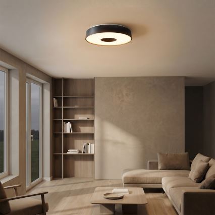 Brilagi - LED prigušivo stropno svjetlo JAMIS LED/48W/230V 3000-6500K Ø 39 cm crno + daljinski upravljač