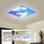Brilagi - LED stropno svjetlo s mogućnošću prigušivanja SLIMFRAME SKY LED/58W/230V 60x60 cm 3000-6000K srebrna/plava + daljinski upravljač